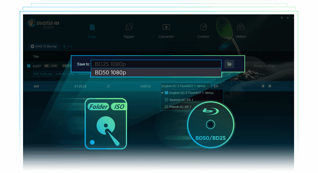 dvdfab uhd to blu-ray converter 特點4