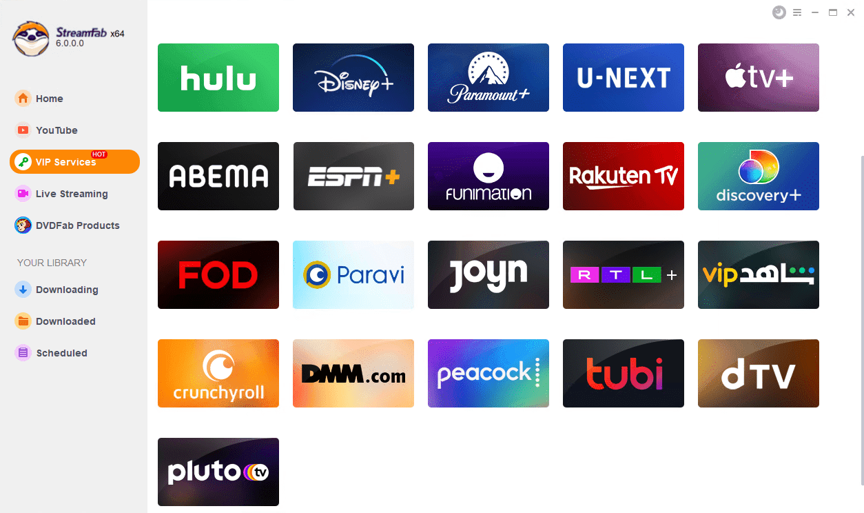 launch pluto tv downloader