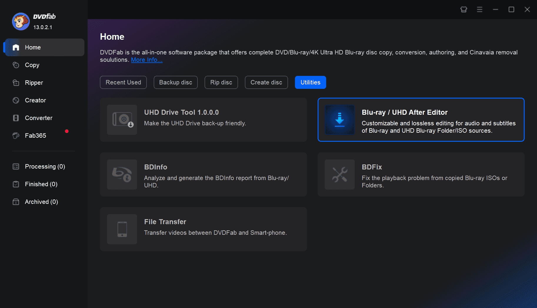 Launch DVDFab Blu-ray After Editor and load the source