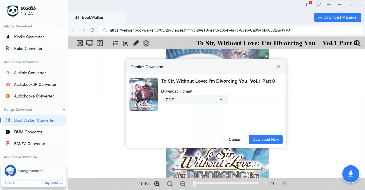 How to download bookwalker books