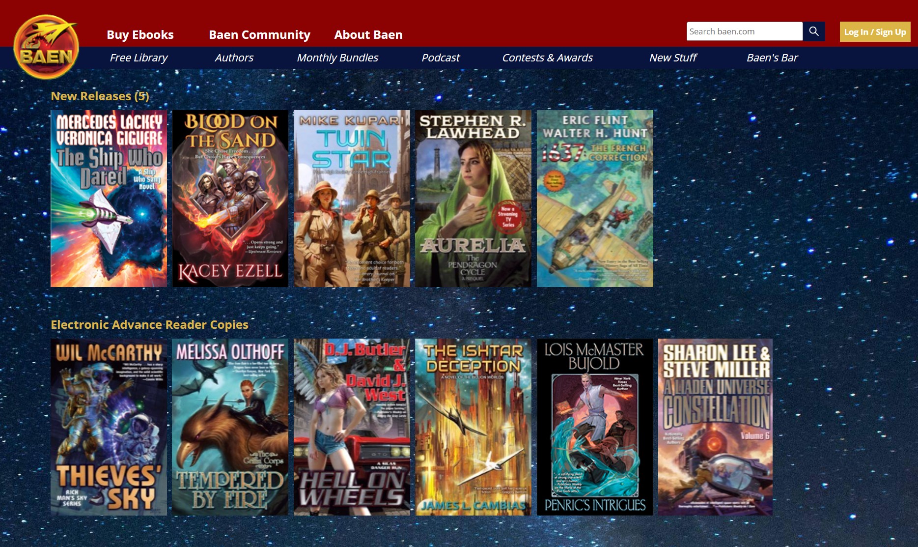 Free PDF ebook download sites: Baen Books