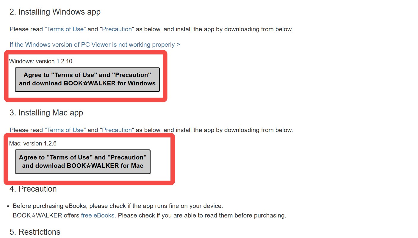 How to download bookwalker books