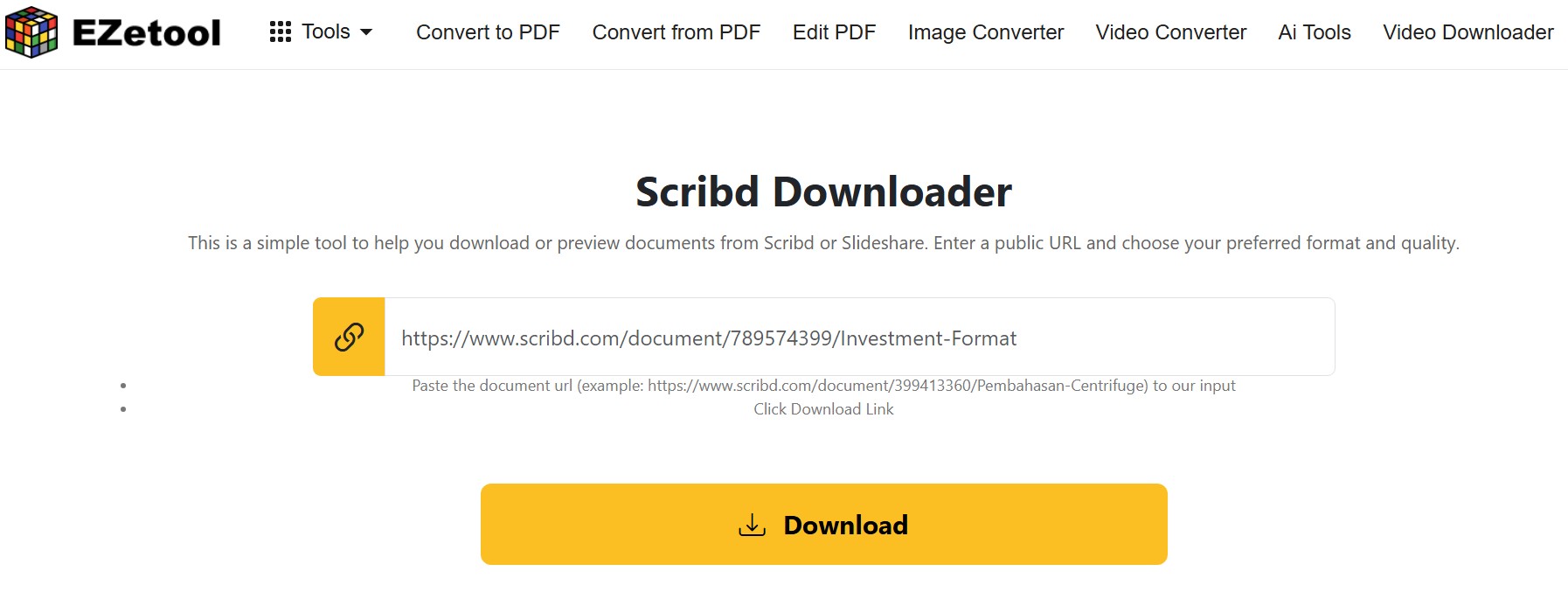 8 best free scribd downloaders in 2026: ezetool.com