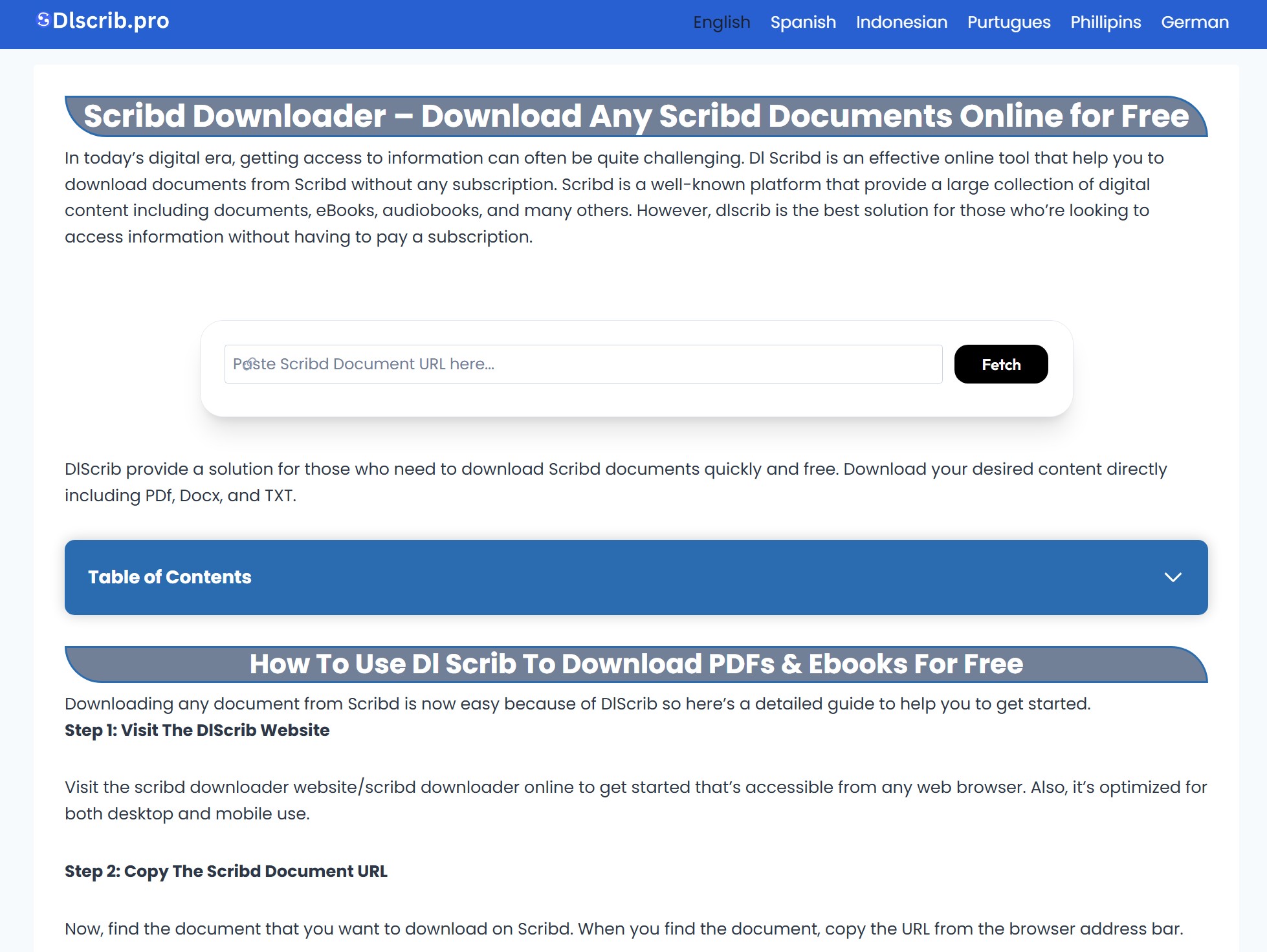 8 Best Free Scribd Downloaders in 2026: DLScrib.Pro