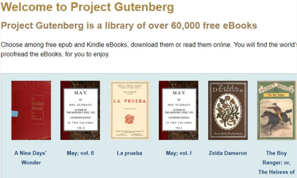 best place to get free online audiobooks: Project Gutenberg