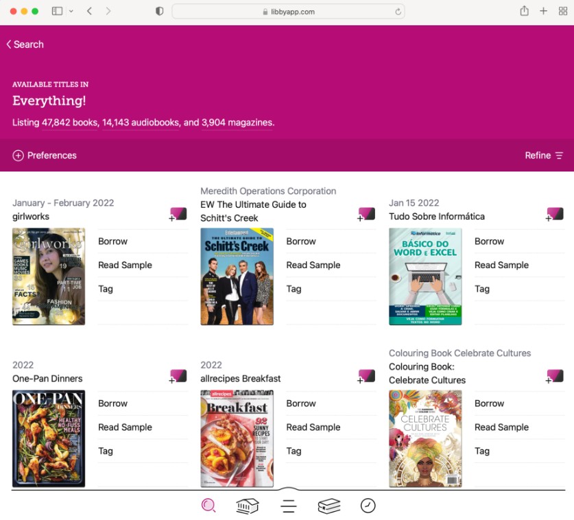 sites for free online audiobooks: libby