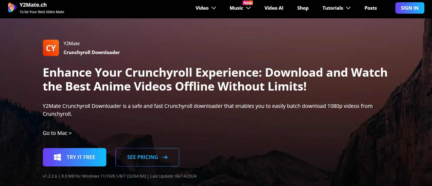 Y2Mate Crunchyroll Downloader