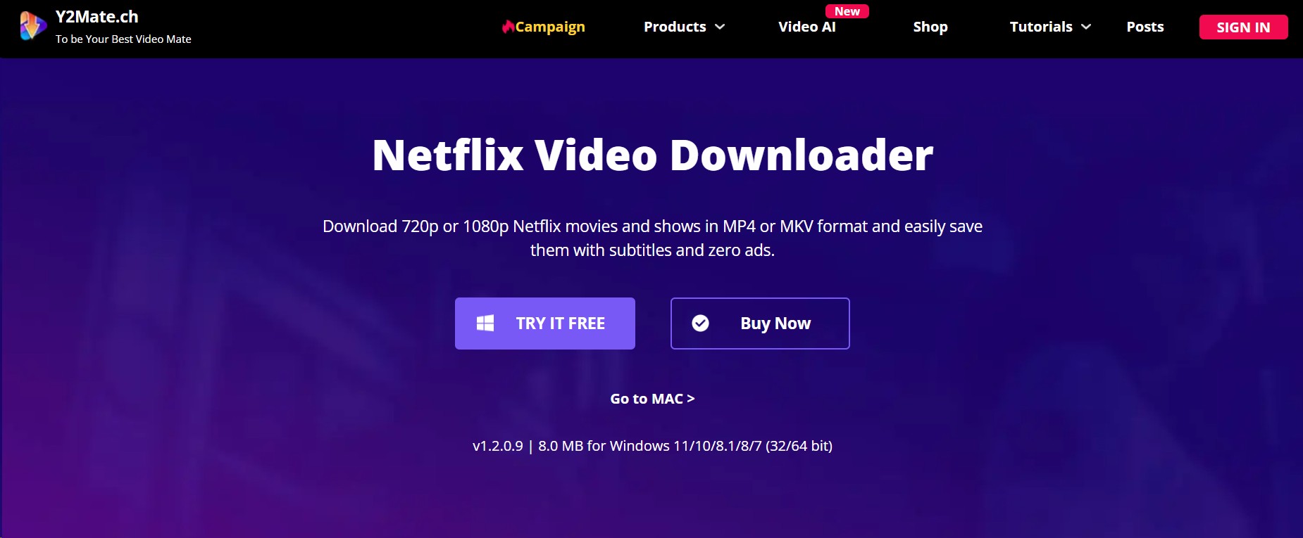 Y2Mate Netflix Downloader