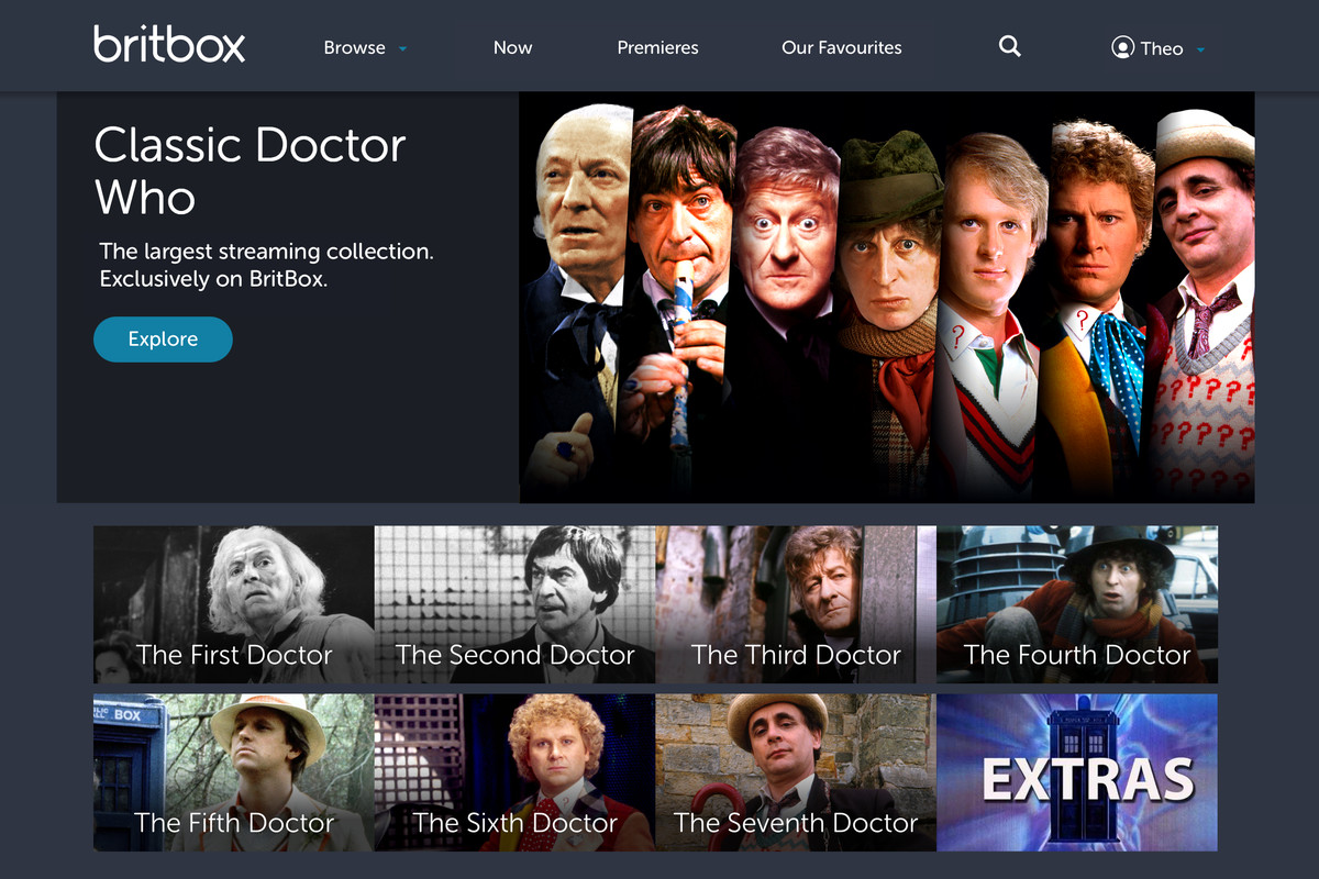 Classic Doctor Who britbox shows