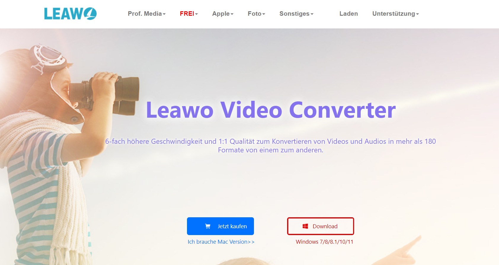 Leawo Video Converter − Amazon Prime Video in MP4 Konvertieren