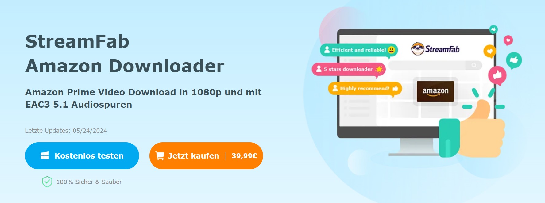 StreamFab Amazon Downloader, um all diese Probleme zu überwinden