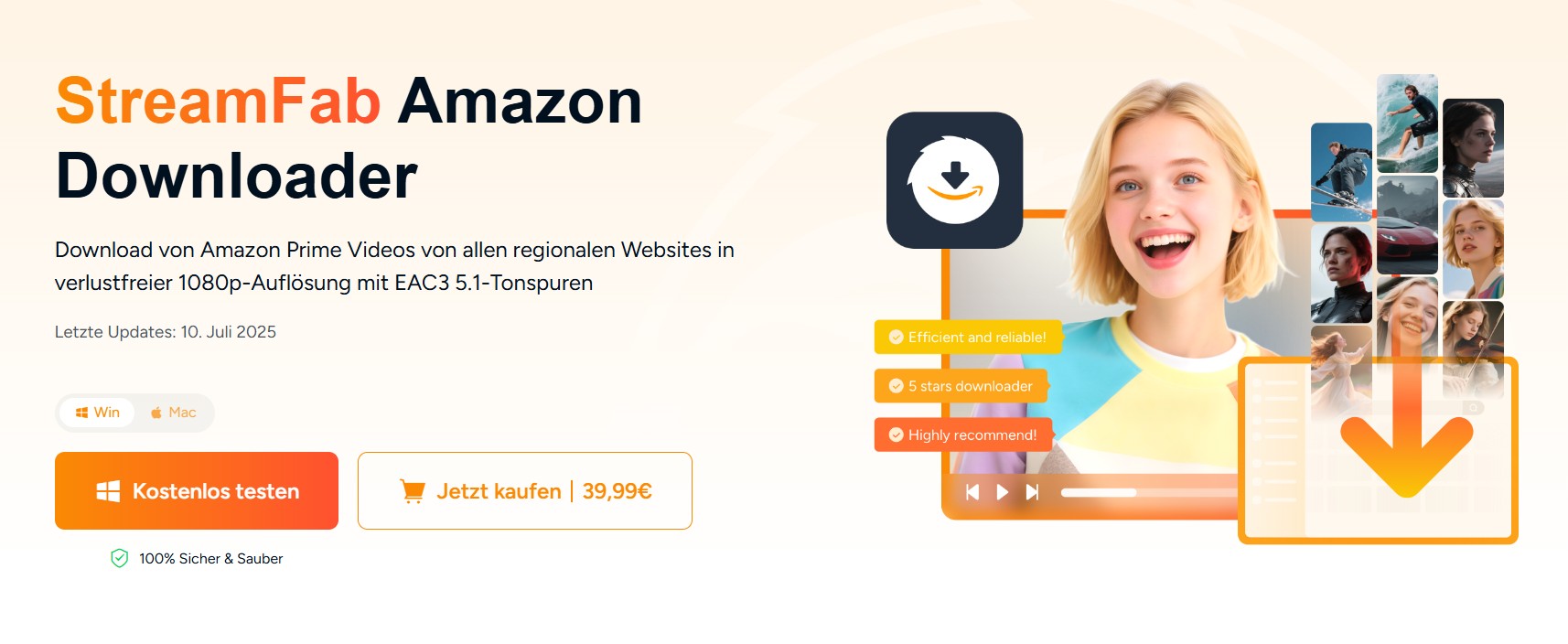 StreamFab Amazon Downloader – Bester Downloader zum Amazon Prime Video Download