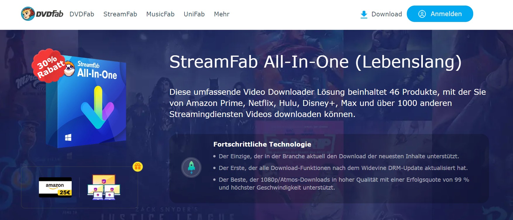 der CPU und des Speichers und beschädigt die Leistung des Computers. StreamFab Video Downloader: eine bessere Möglichkeit zum Anschauen der Videos