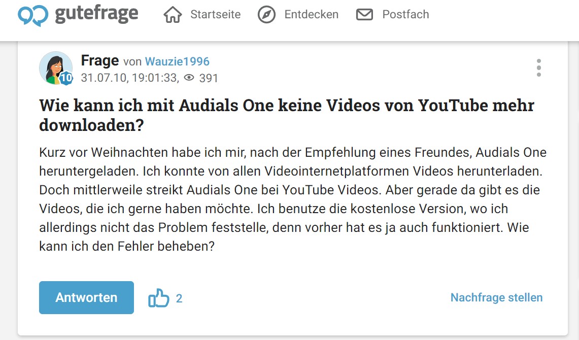 Streik bei Audials One