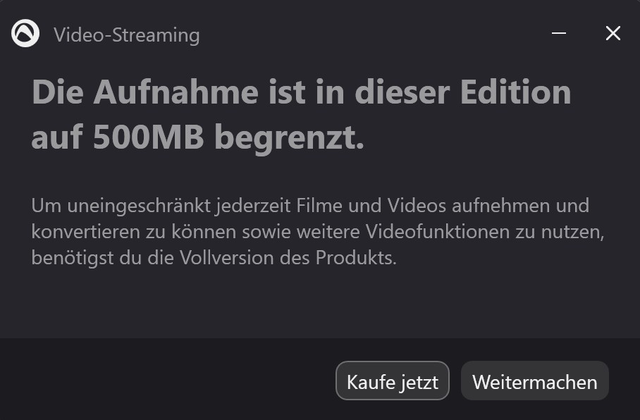 Vergleich der Funktionen von Audials Recorder vs. StreamFab Downloader