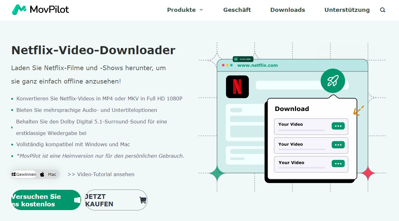 MovPilot Netflix-Video-Downloader