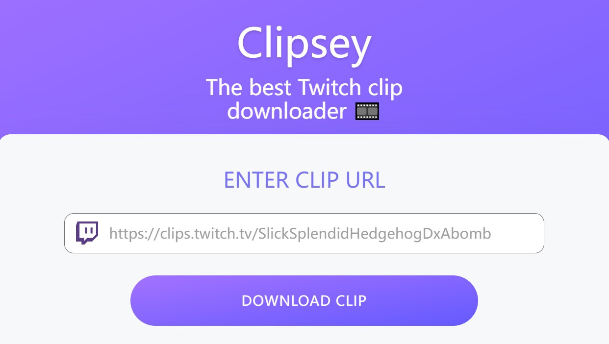 Clipsey Twitch Clip Downloader