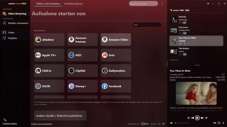 DAZN Download Windows mit Audials