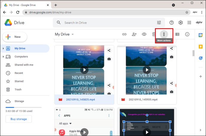 google drive video download:Teil 2: Wie kann man auf PC ein Video in Google Drive herunterladen?