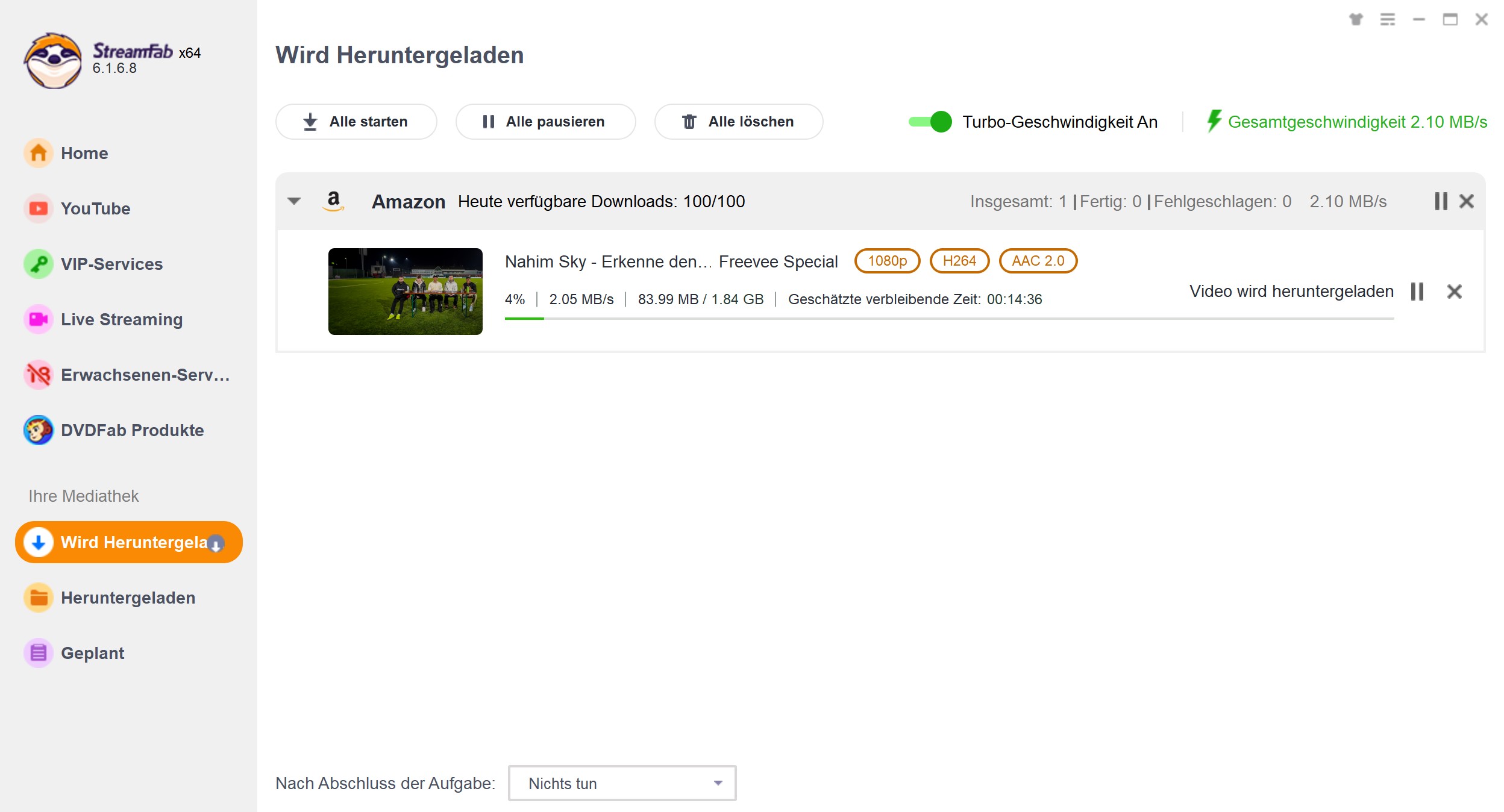 Anleitung: Amazon Freevee Video Download mit StreamFab