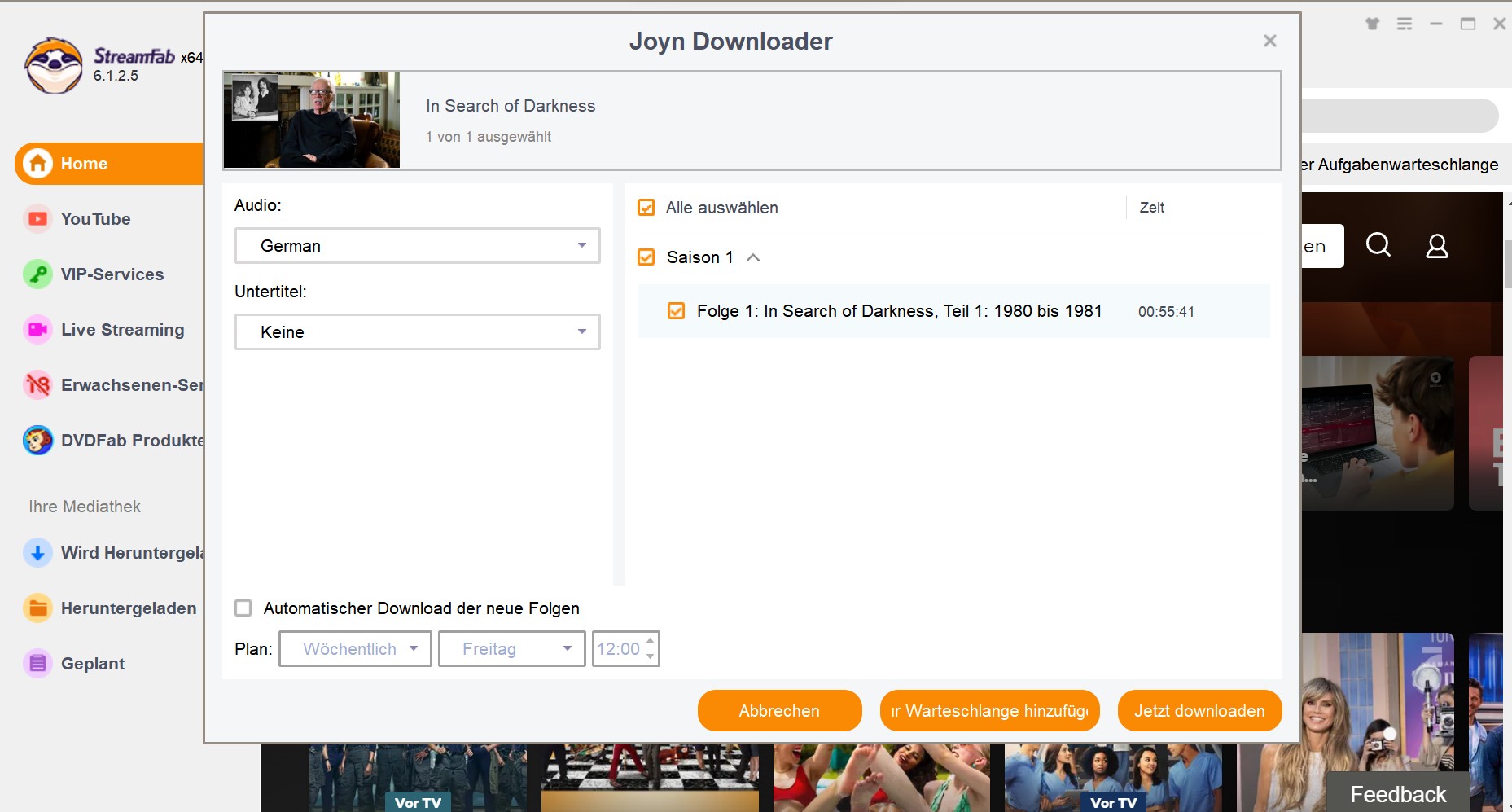 Wie kann man Joyn Videos mit StreamFab downloaden und dann offline ansehen?