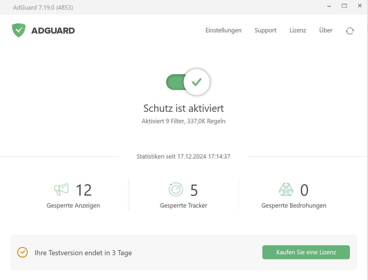 Joyn Schauen mit Werbeblocker:AdGuard