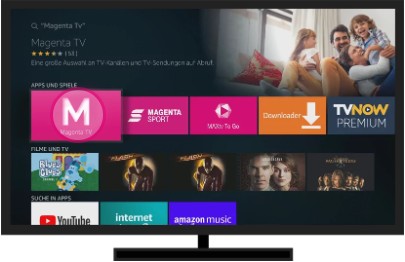 Download und Installation der Magenta TV App (Fire TV Stick)