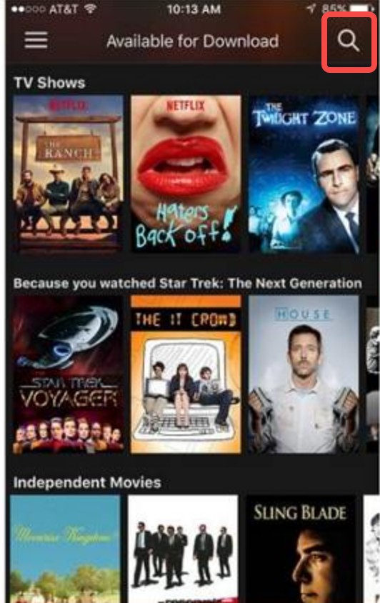 Kann man Filme von Netflix auf Handys downloaden?