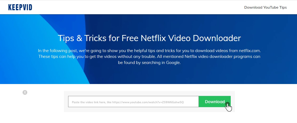 Netflix MP4 Download−Mit dem Netflix Video Downloader Online