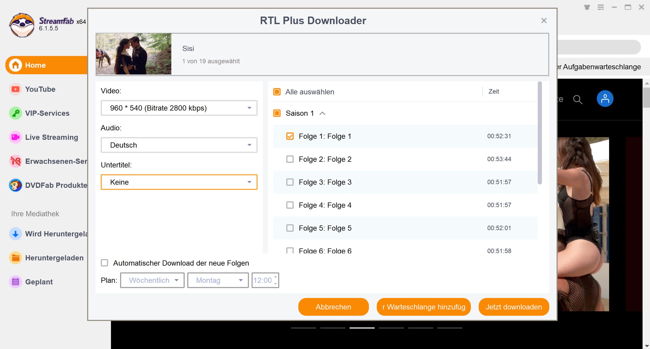 StreamFab: RTL Plus Videos offline anschauen (Beste Option)