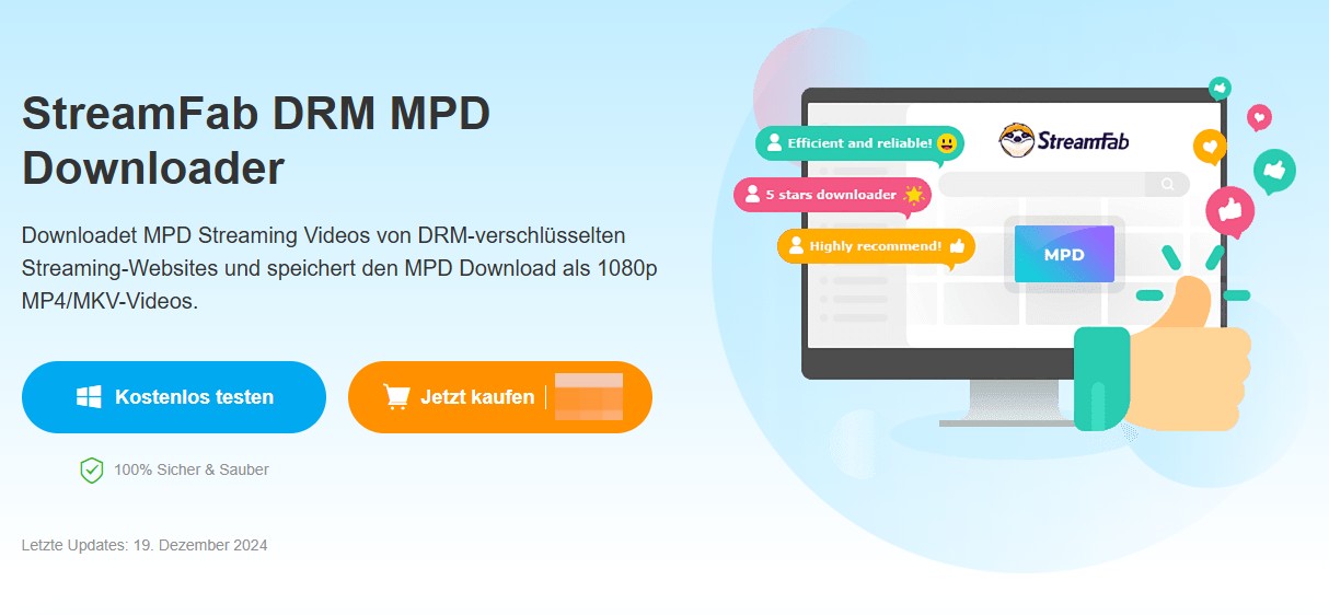 Verwendung der Erweiterung zum Toggo Video Download: StreamFab DRM MPD Downloader