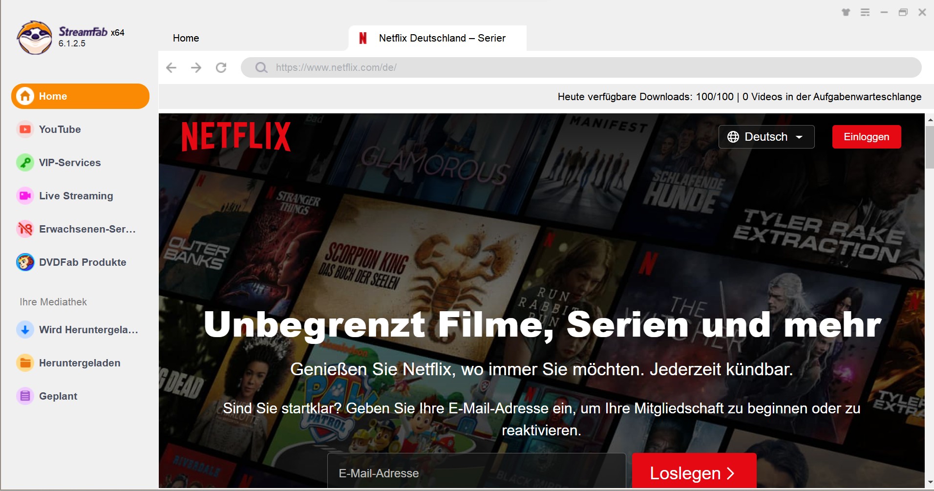 netflix kostenlos:Wie kann man Netflix-Inhalte einfach herunterladen?