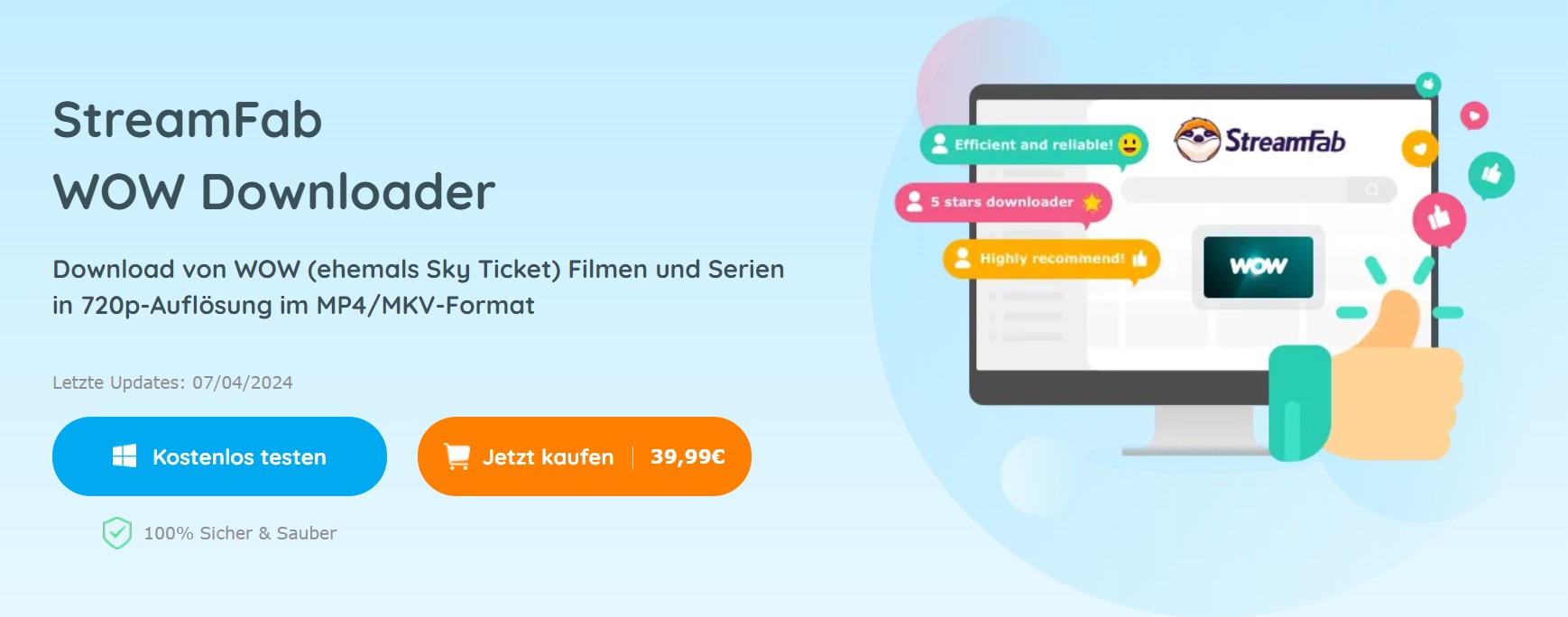 Wie kann man WOW Filme und Serien mit StreamFab herunterladen?