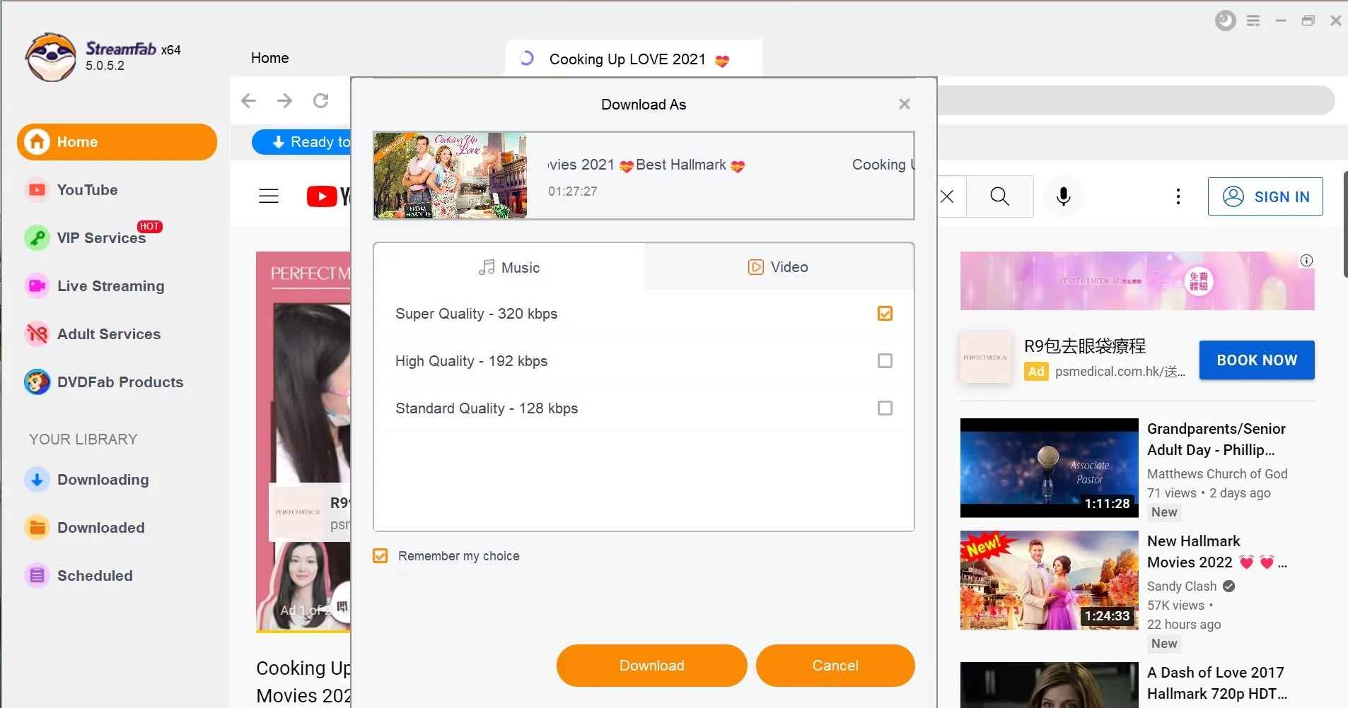 How to Download Deleted YouTube Videos Again: step 3 of streamfab