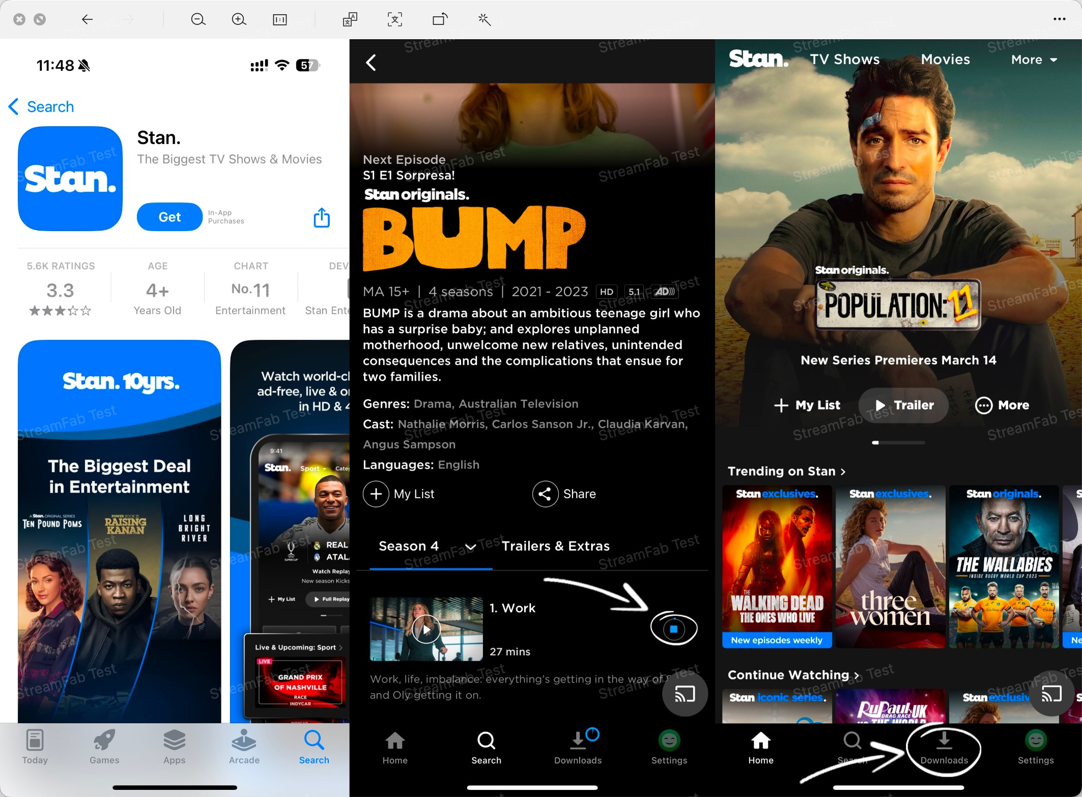 how to download on stan: steps of download on mobile phone