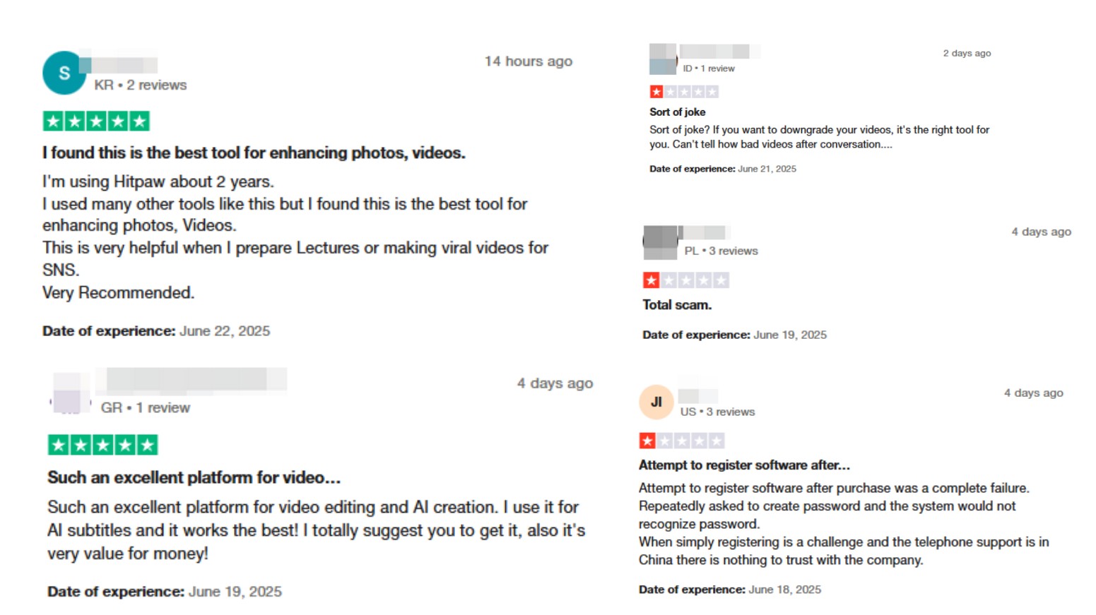 HitPaw　Trustpilot
