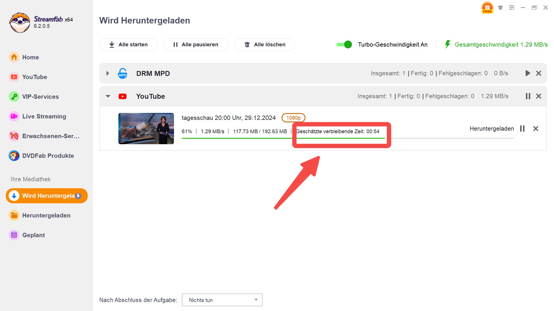 Eine bessere Wahl für NoteBurner YouTube Video Downloader: StreamFab YouTube Video Downloader Pro