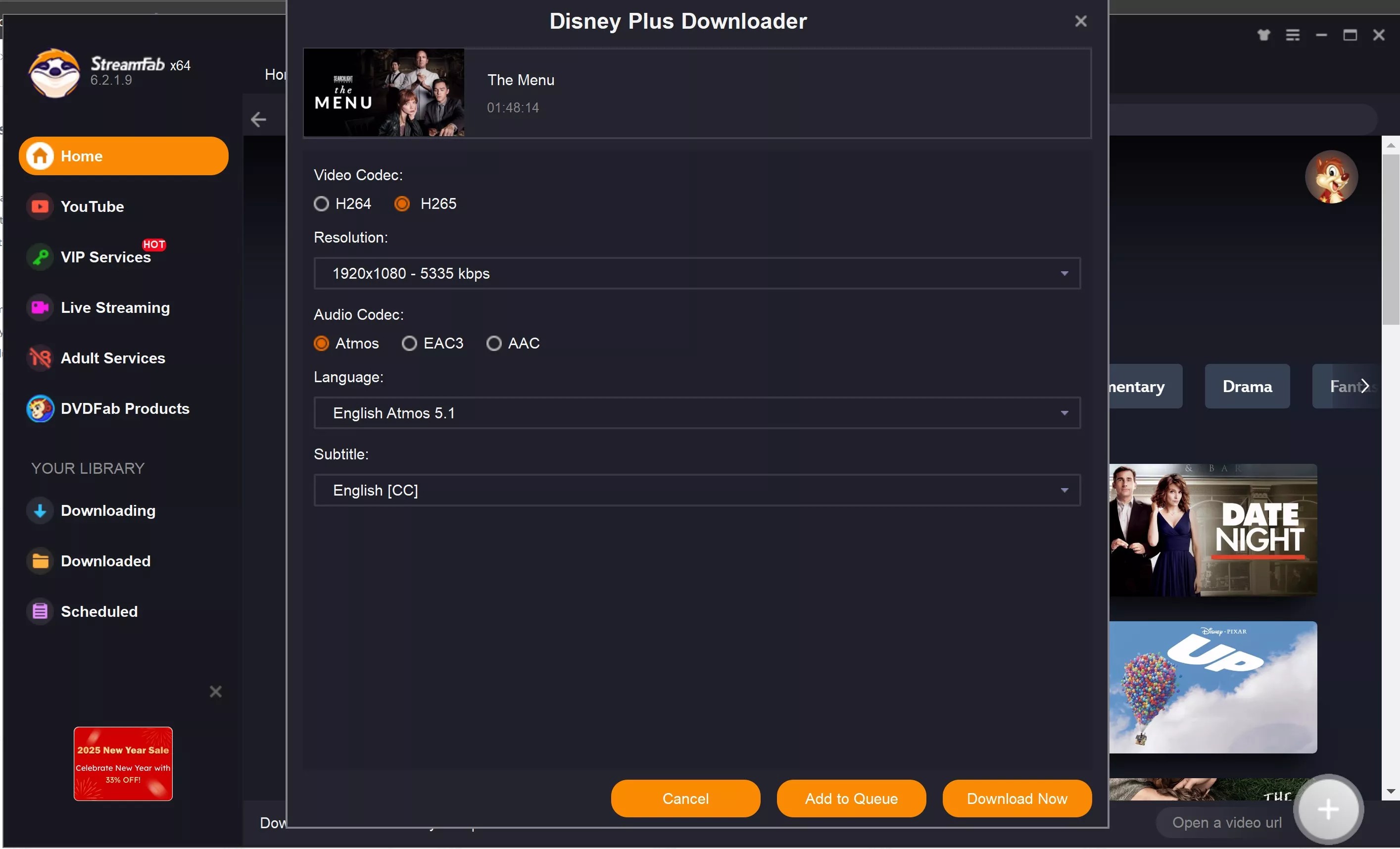 Étapes pour regarder Disney Plus hors ligne avec Streamfab