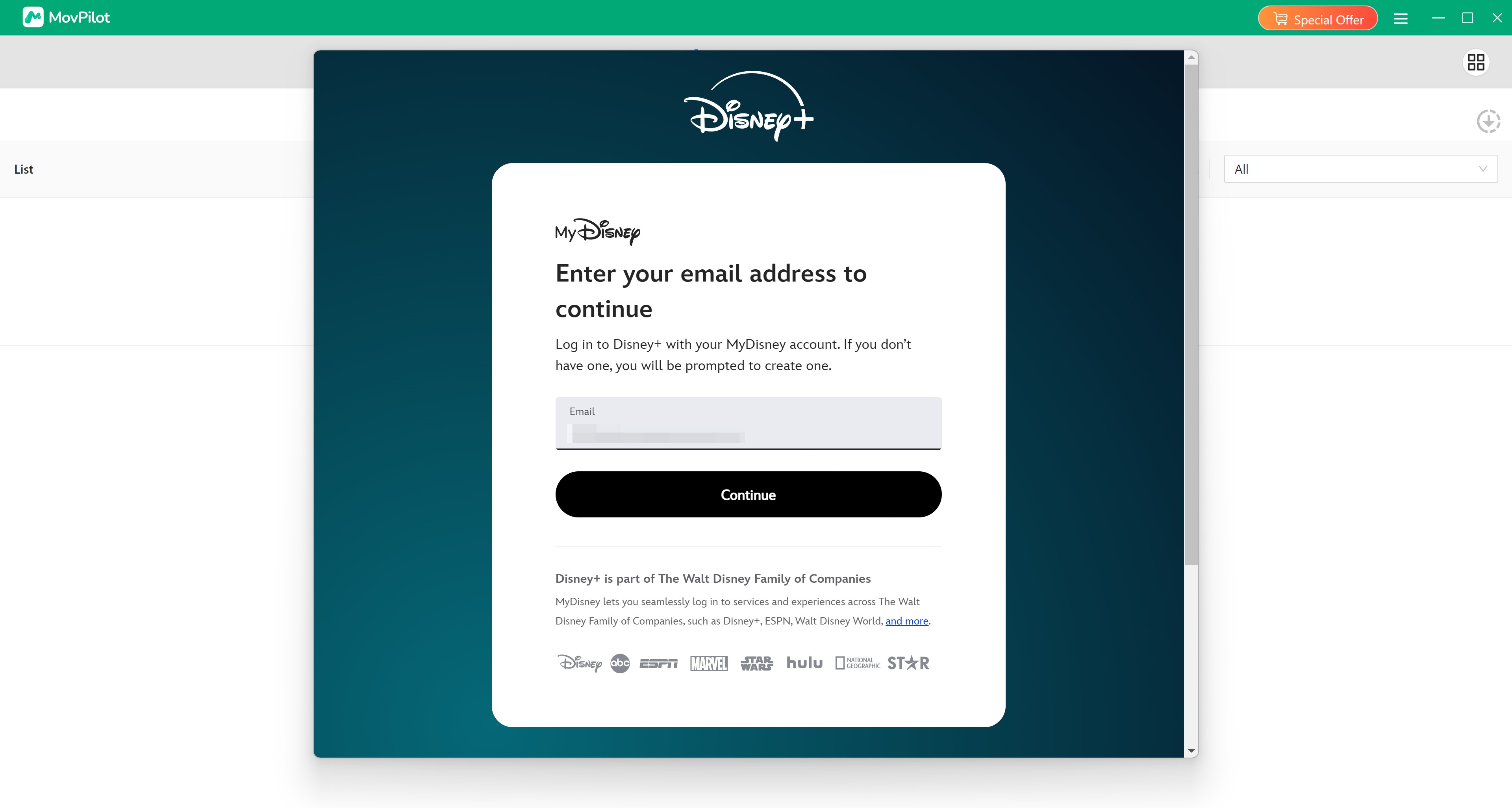 how to use movpilot disney plus downloader