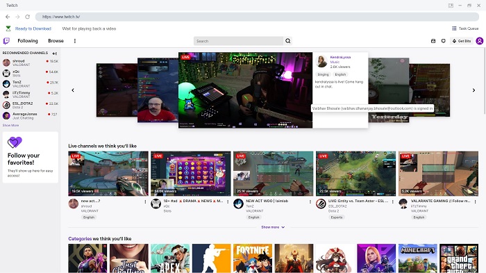 record twitch stream:How to Record Twitch Stream using StreamFab Twitch Downloader