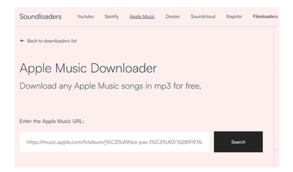 Soundloaders Apple Music Downloader