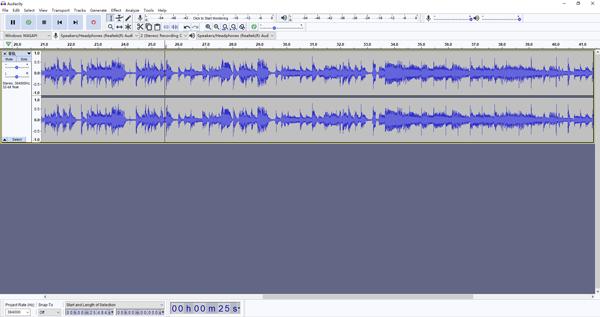 record processing audacity