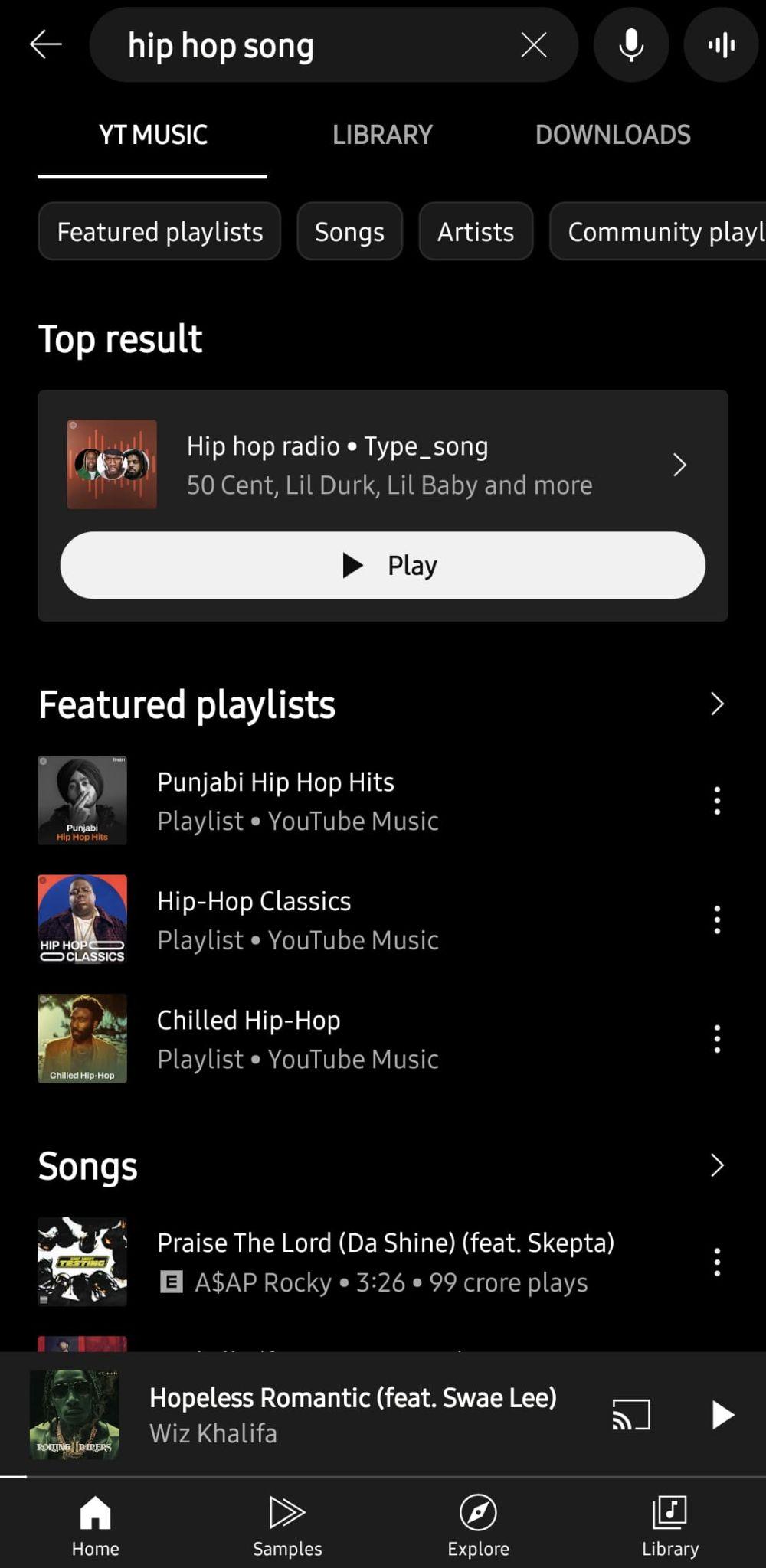 Search for the track that you wish to download