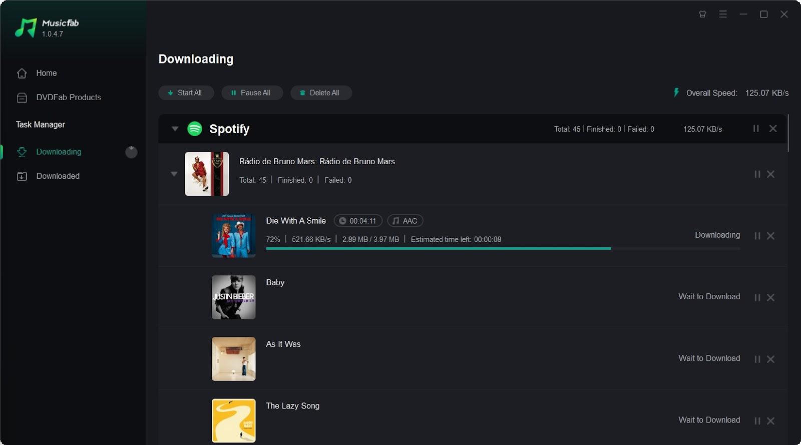 Downloading Speed
