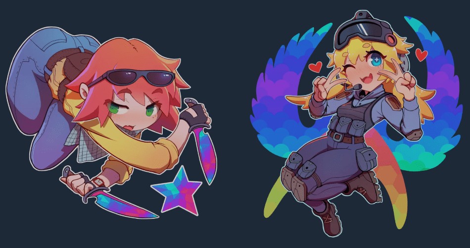 CS:GO Anime Stickers