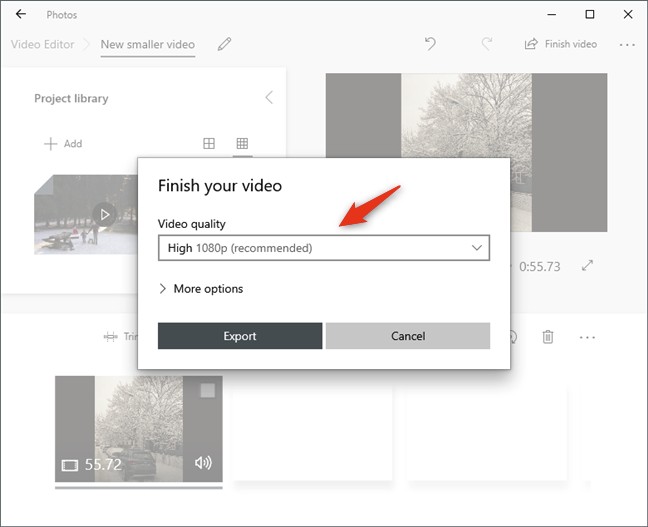 compress video files:Part 2: How to Compress Files on Windows 10 using the built-in Video Editor App?