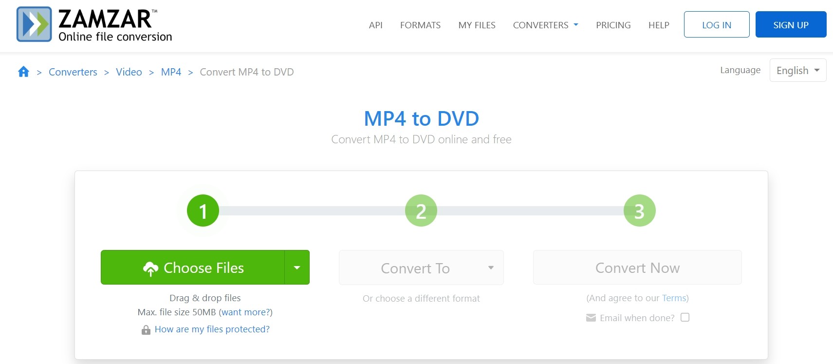 online MP4 to DVD converter