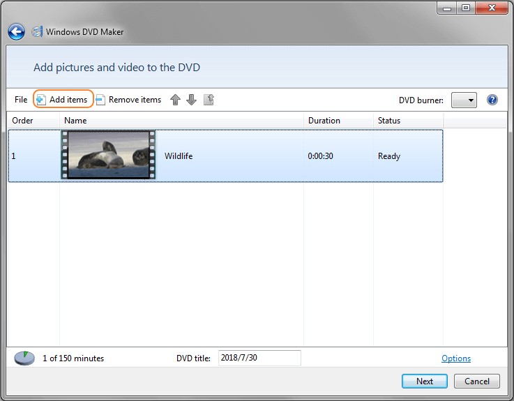 Comment copier un DVD sur Windows 7 en utilisant Windows DVD Maker