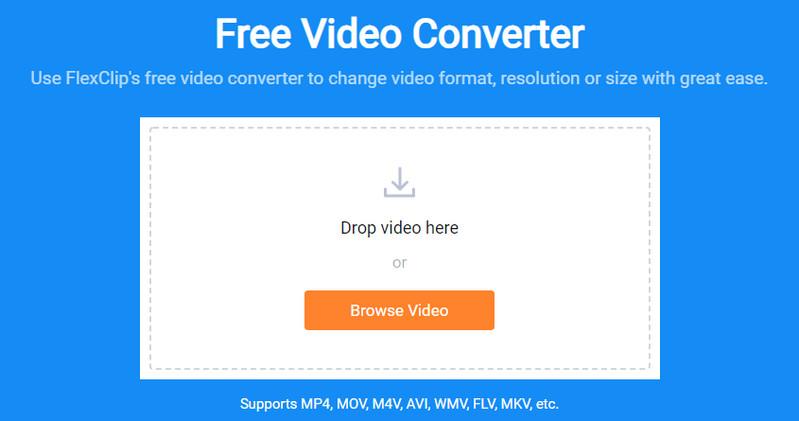 4k converter:7. FlexClip Online Video Converter