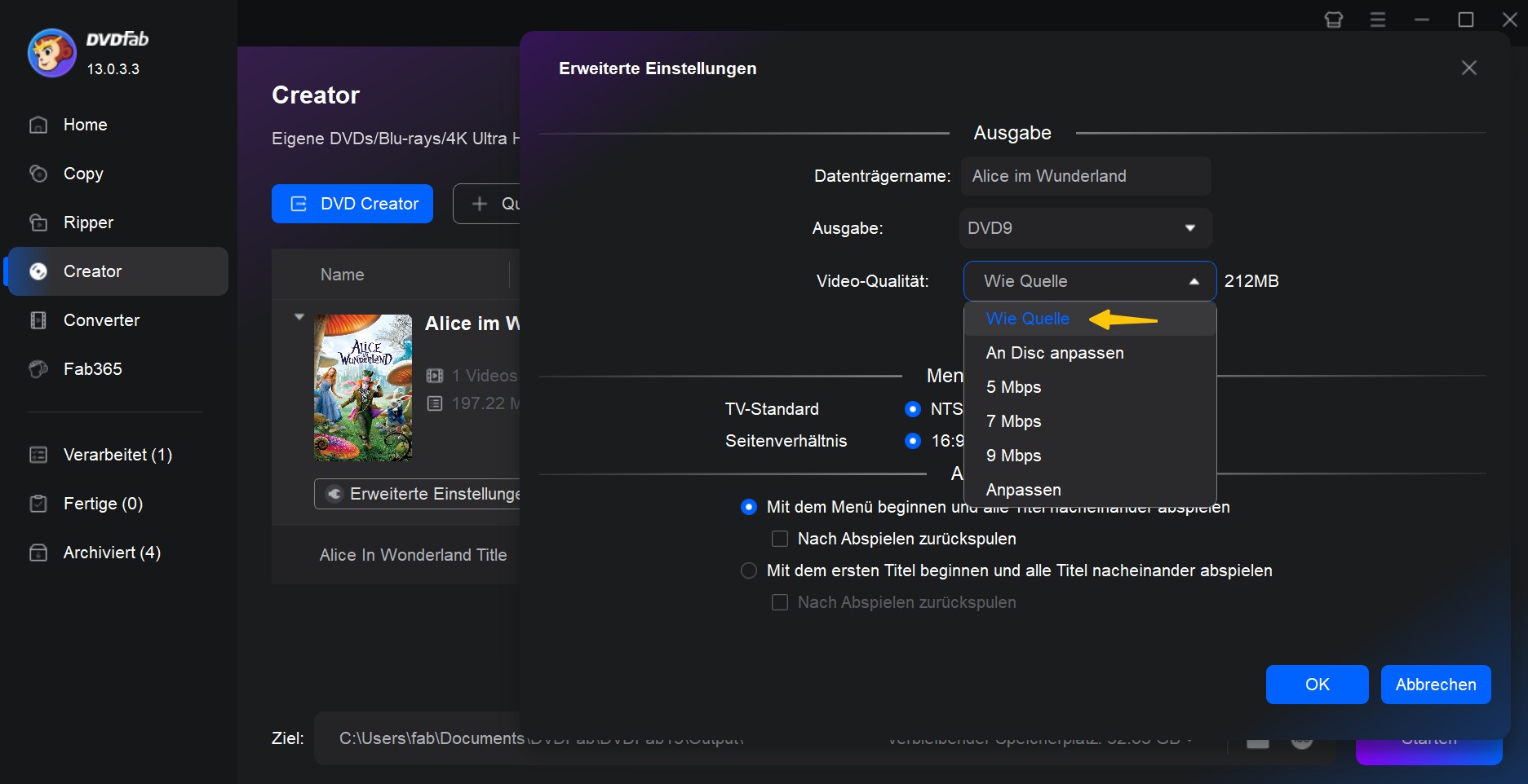 iso to usb:ISO to USB brennen mit DVDFab DVD Creator – Windows 10 ISO USB